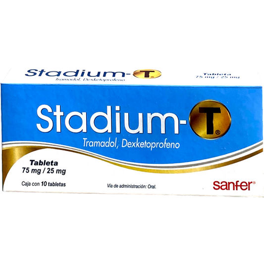 STADIUM T 75MG 25 MG 10 TAB