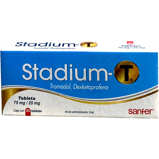 STADIUM T 75MG 25MG C 20 TABS