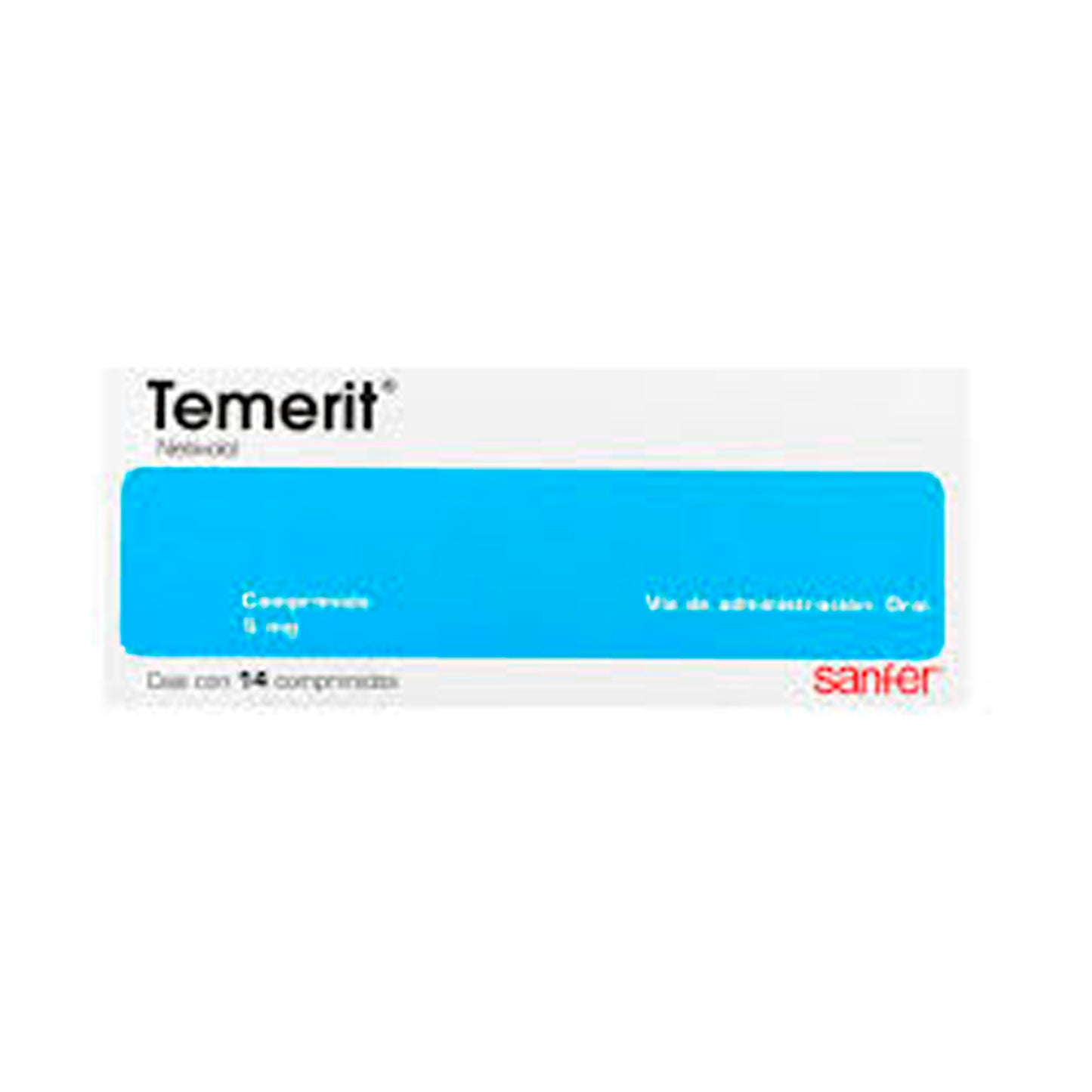 TEMERIT 5 MG TAB 14 589