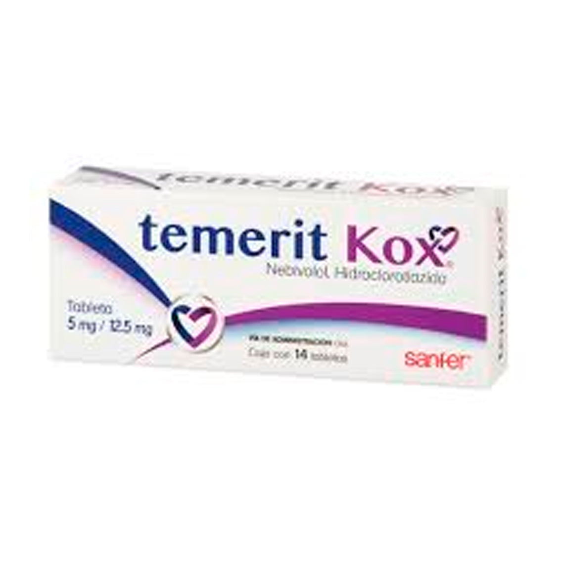 TEMERIT KOX 5 MG 12 5MG TAB 14