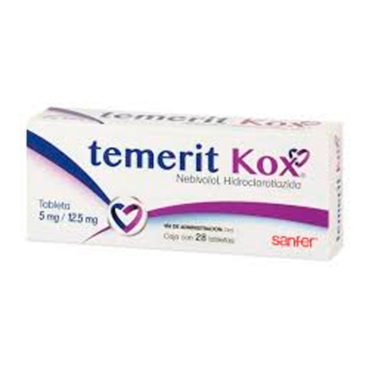 TEMERIT KOX 5 MG 12 5MG TAB 28