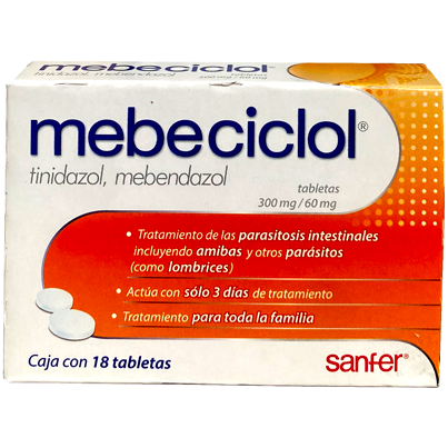 MEBECICLOL 60 300MG TAB 18