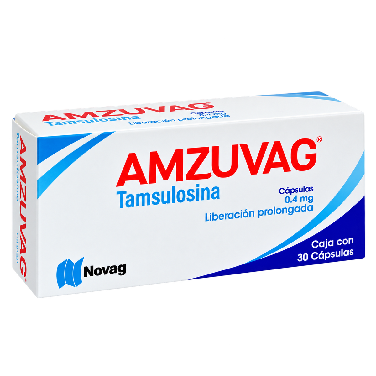 Tamsulosina AMZUVAG 0 4MG C30 CAP — fondo transparente, formato 1:1