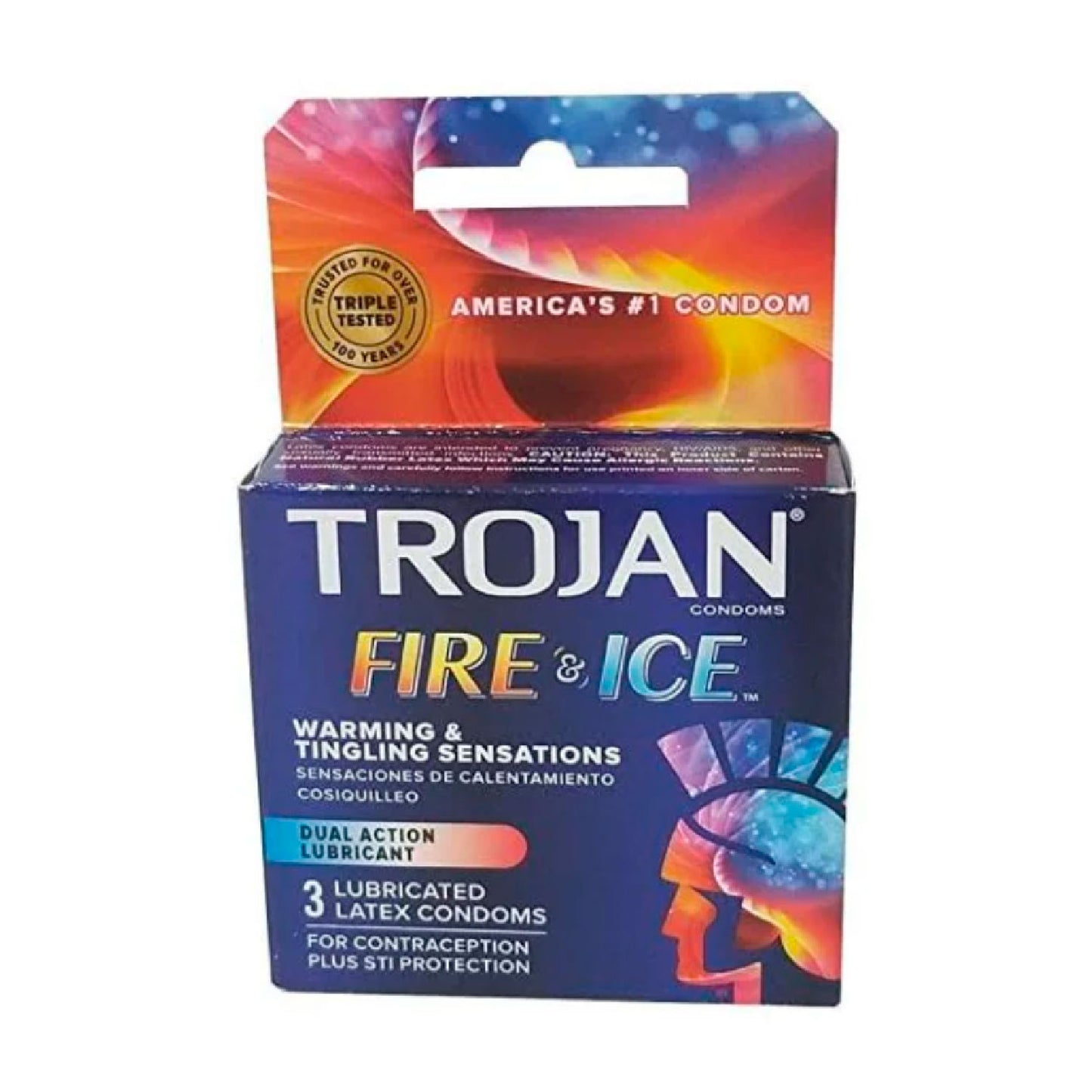 PRESERV TROJAN FIRE ICE C 3