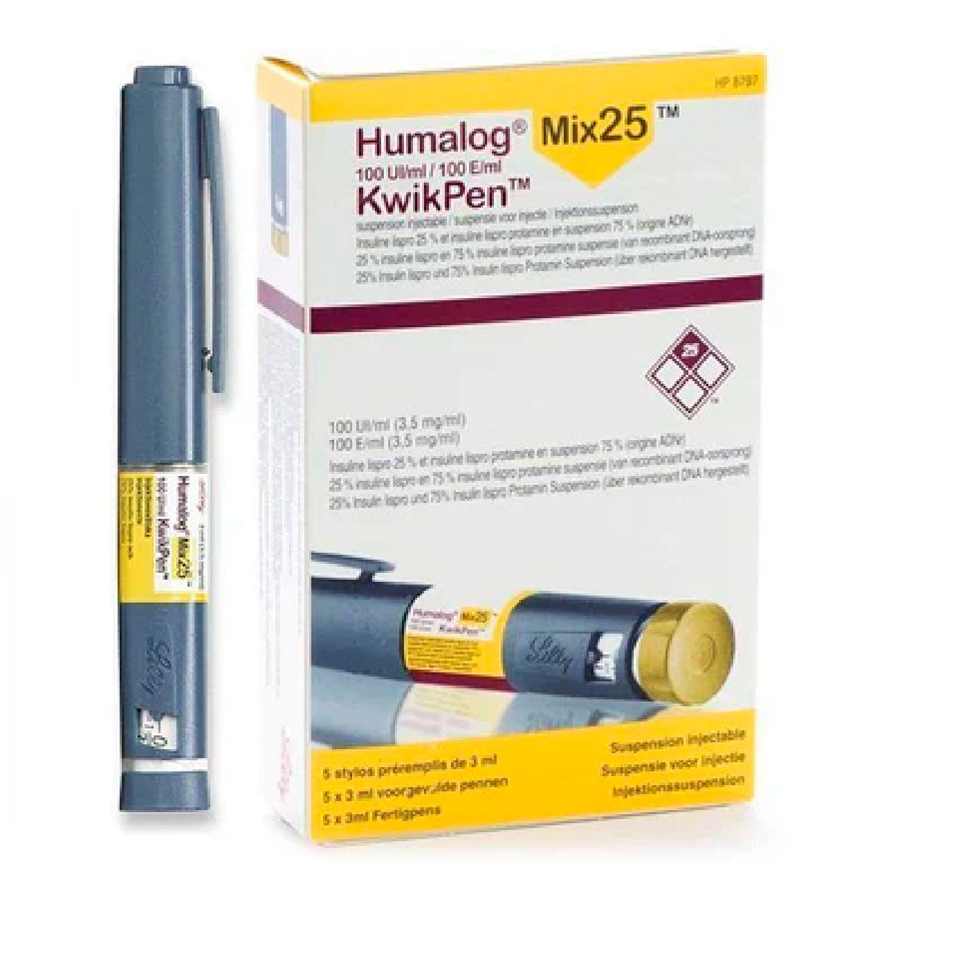 HUMALOG MIX25 KPEN100U ML3ML 205