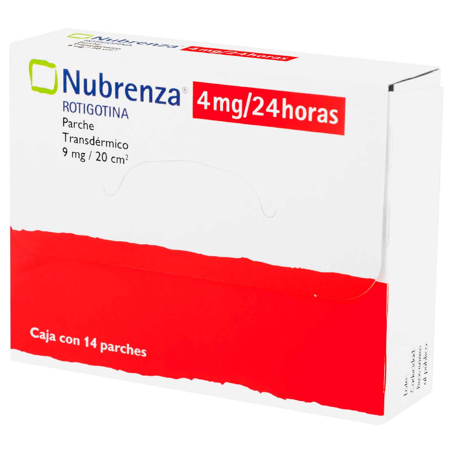 NUBRENZA 4MG 24H CAJA C 14PARCHES