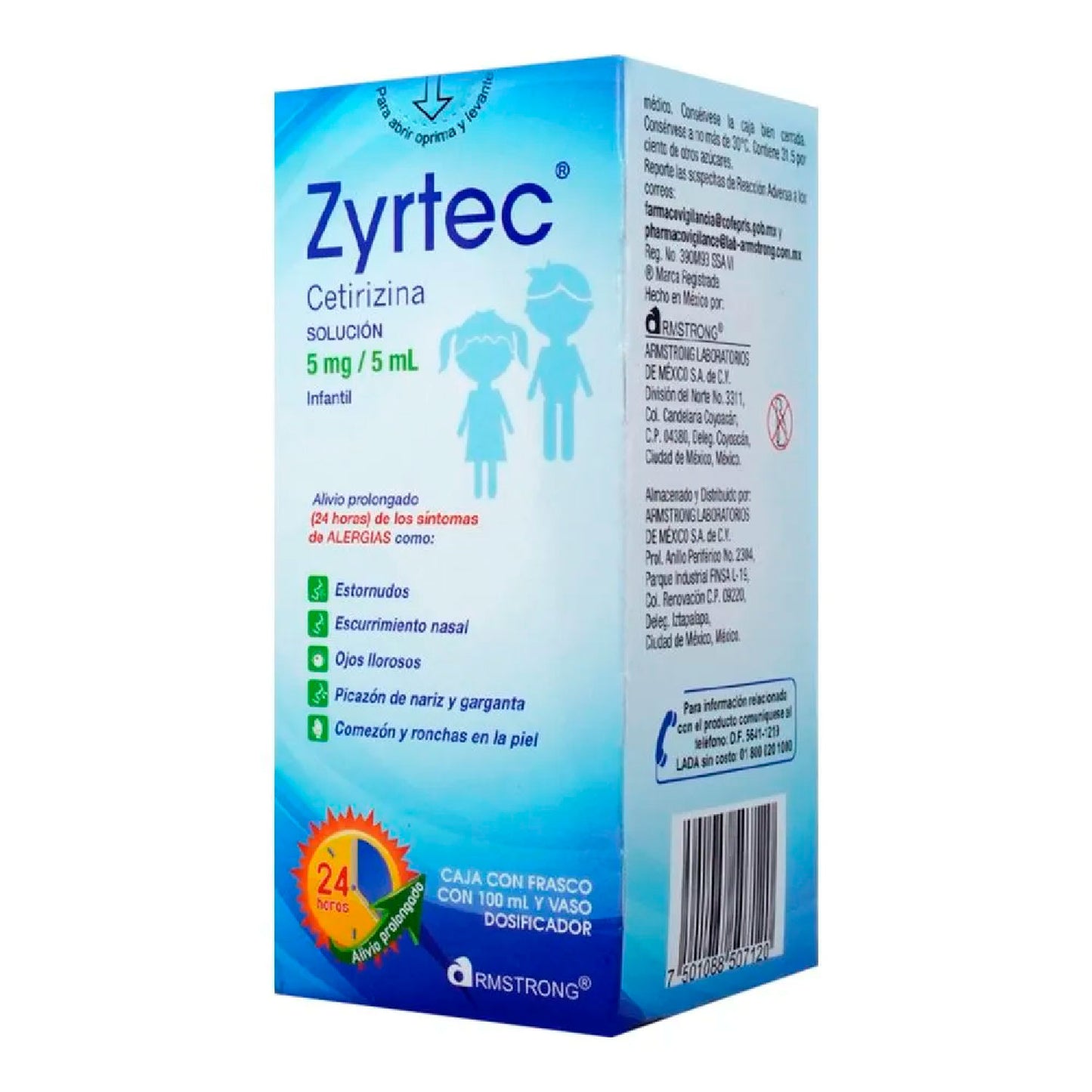 ZYRTEC 5MG INF SOL 100 ML C DOSIF