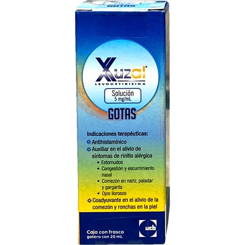 XUZAL 5MG FCO GOTERO 20 ML