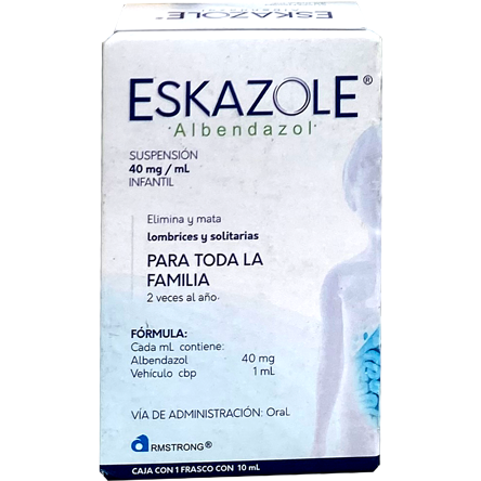 ESKAZOLE 400 MG SUSP INF 10 ML
