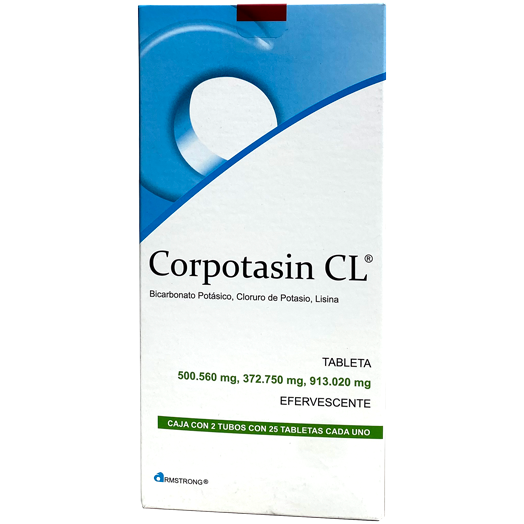 CORPOTASIN CL NARANJA TAB 50