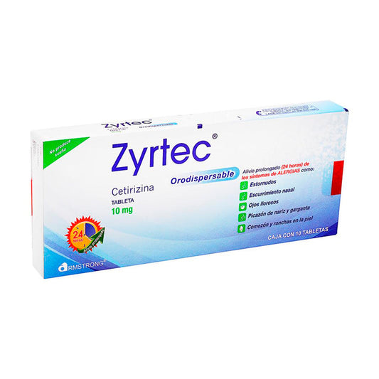 ZYRTEC 10MG ORODISPERSABLE TAB10 N