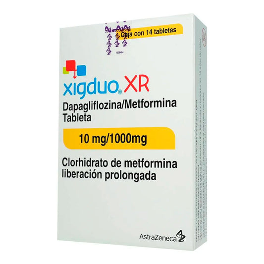 XIGDUO XR 10 1000MG TAB 14