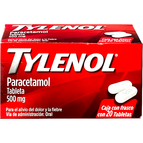 TYLENOL CAPLETS 500MG TAB20