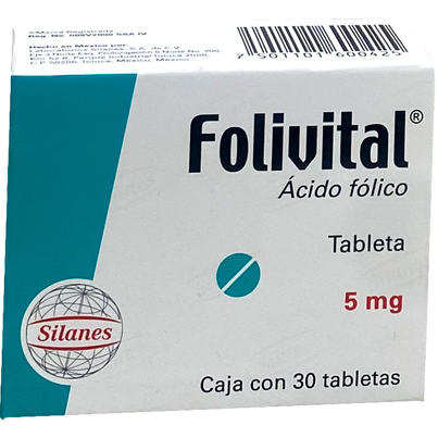 FOLIVITAL 5MG C 30 TAB