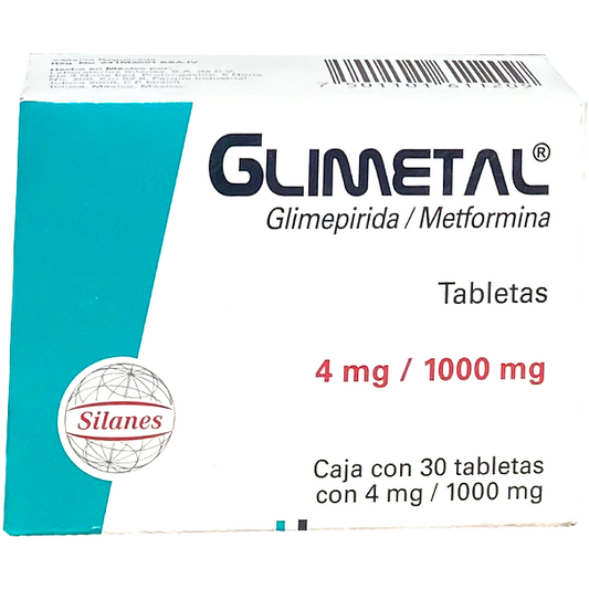 GLIMETAL 1000 4MG TAB 30