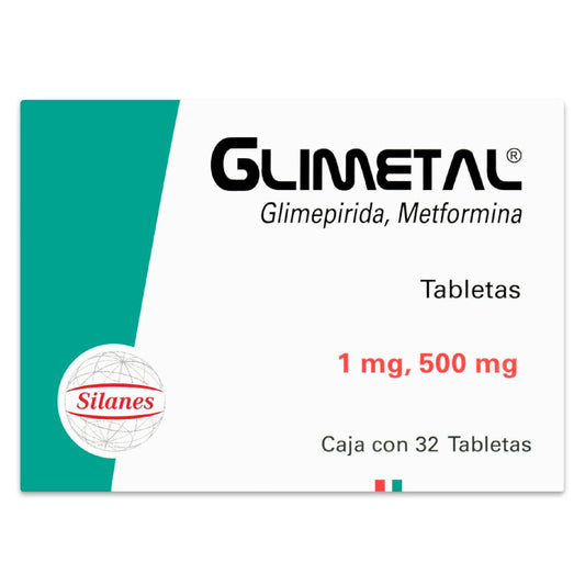GLIMETAL 500 1MG TAB 32