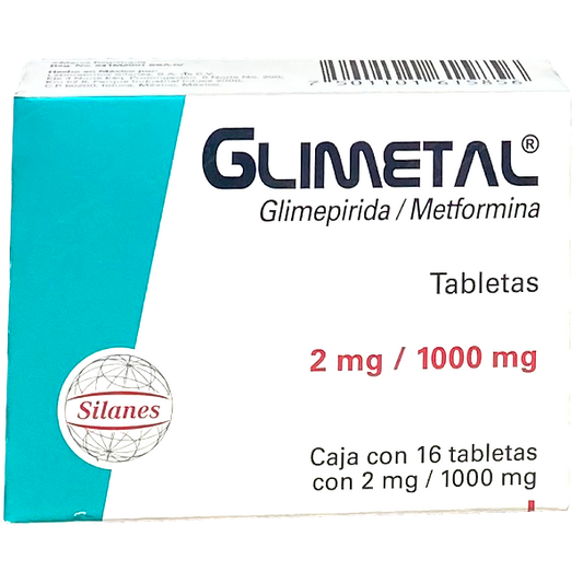 GLIMETAL 1000 2MG TAB 16