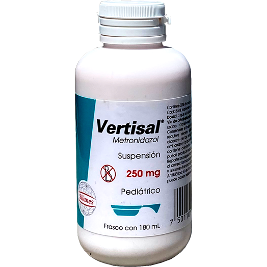 VERTISAL SUSP 180ML 250MG lim 8