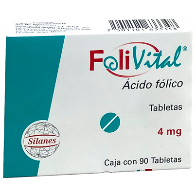 FOLIVITAL 4MG TABS 90