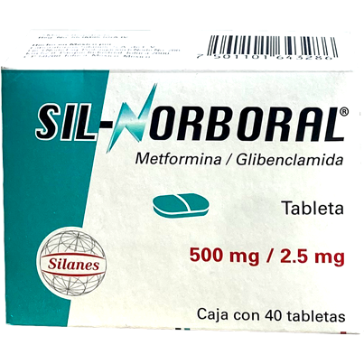 SIL NORBORAL 2 5 500MG TAB 40
