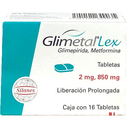 GLIMETAL LEX 850 2 MG TAB 16