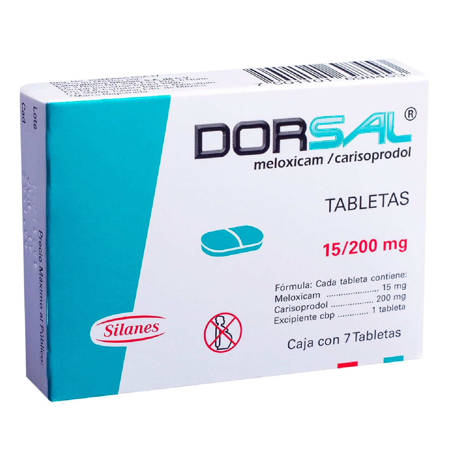 DORSAL 15 200 MG 7 TAB