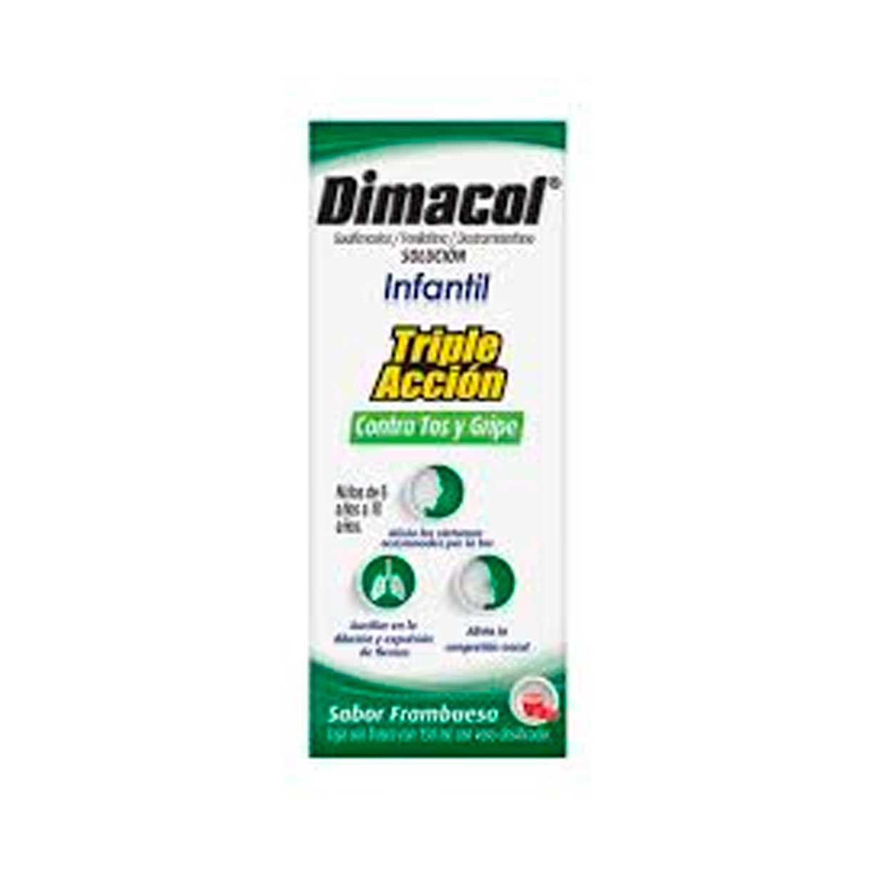 DIMACOL INF TRIPLE AC SOL 150 ML