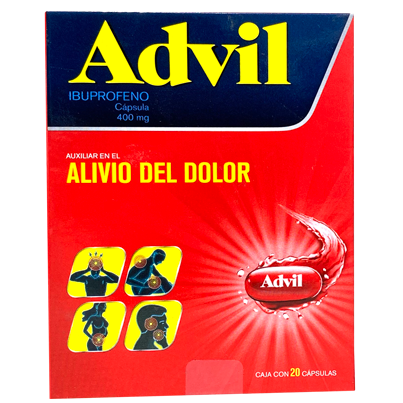 ADVIL MAX 400 MG CAPS 20