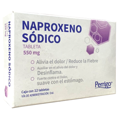 NAPROXENO SODICO 550MG C 12 TAB PERRIGO