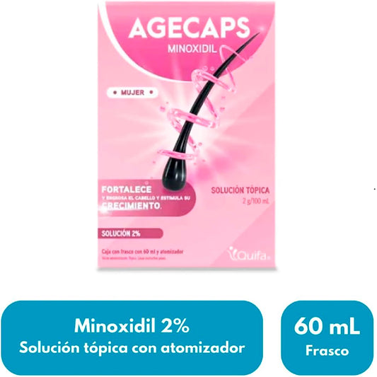MINOXIDIL AGECAPS MUJER 2  SOL 60ML