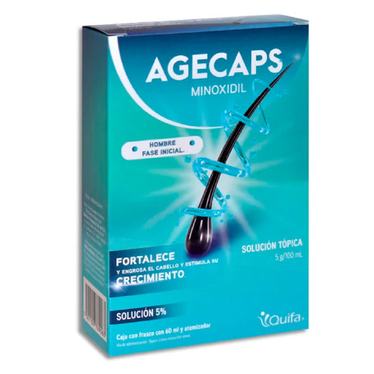 MINOXIDIL AGECAPS HOMBRE 5 G SOL 60ML