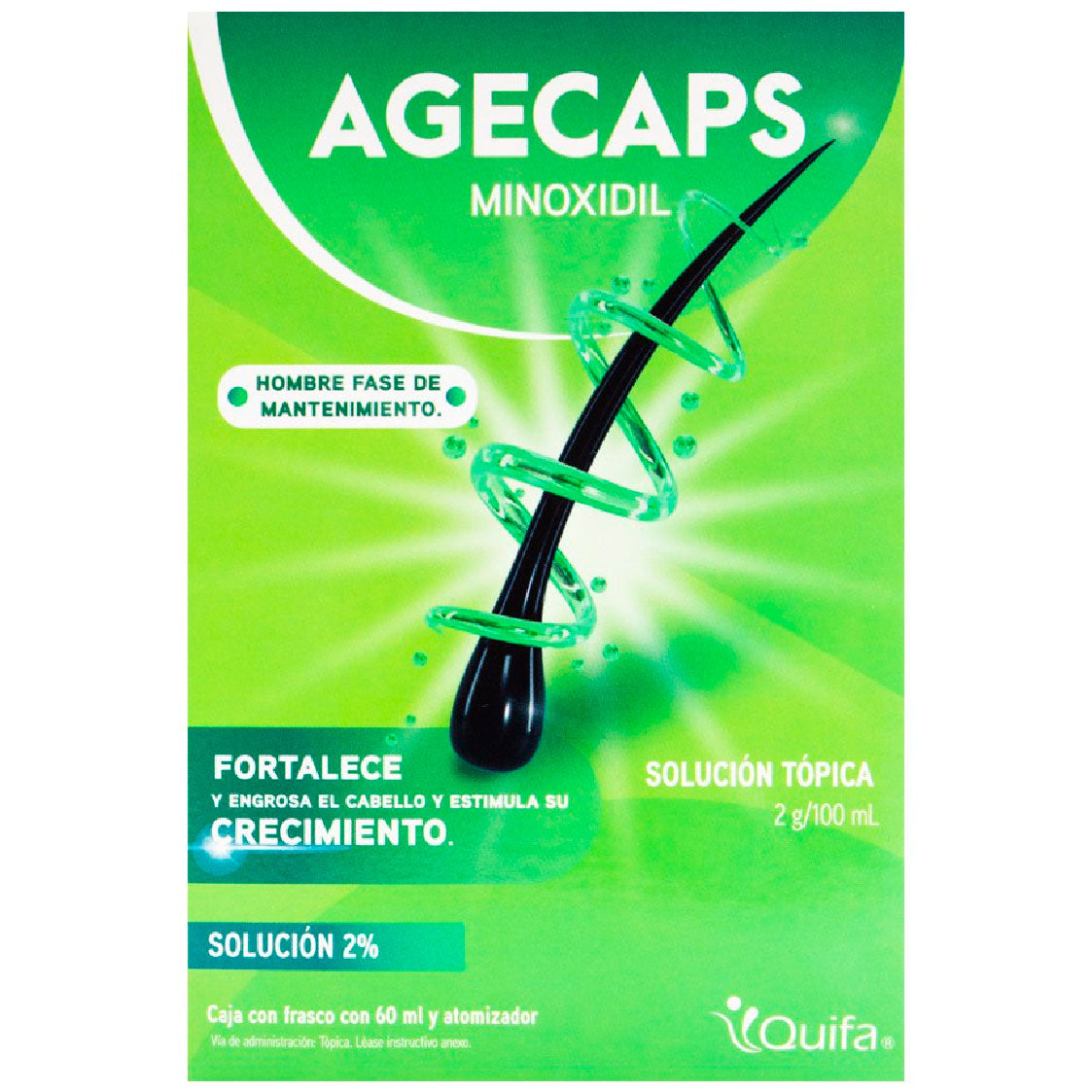 MINOXIDIL AGECAPS HOMBRE 2% SOL 60ML