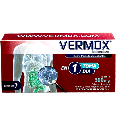 VERMOX 500 MG TAB 1