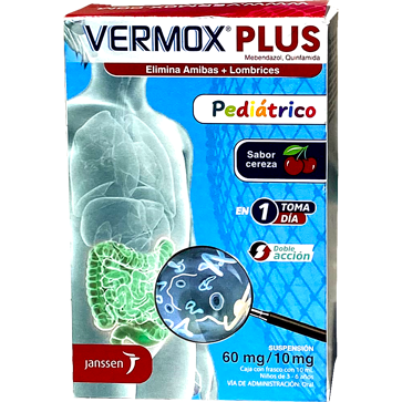 VERMOX PLUS 60 10MG SUSP PED 10ML