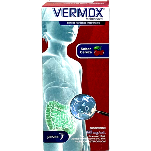 VERMOX 1 DIA 60 MG SUSP 10 ML
