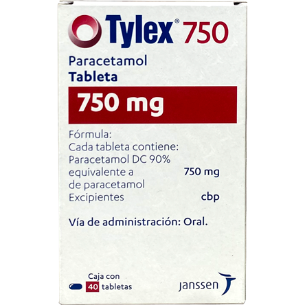 TYLEX 750 MG TAB 40