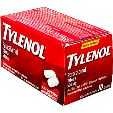 TYLENOL CAPLETS 500 MG TAB 10