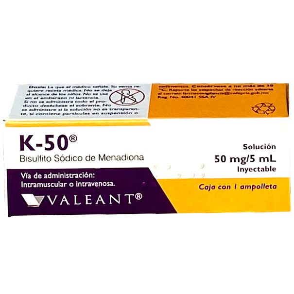 K 50 50 MG AMP 1X5 ML