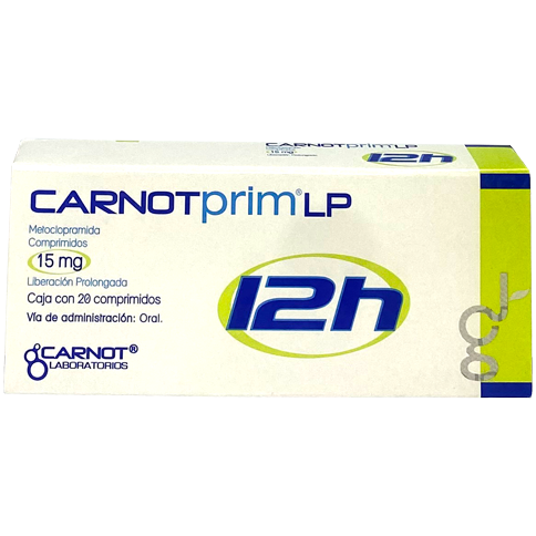 CARNOTPRIM 12H 15 MG CPR LPROL 20