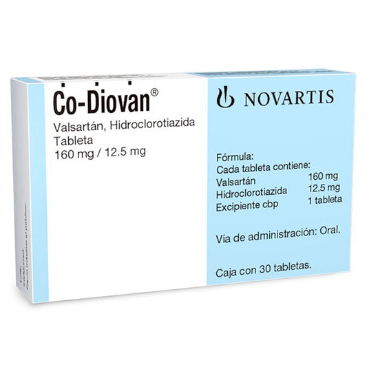 CO DIOVAN 160 12 5MG 30 TAB