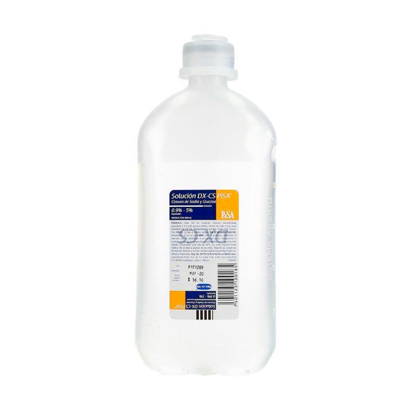 GLUC 9 CLOR SOD DX CS PLAST500 ML