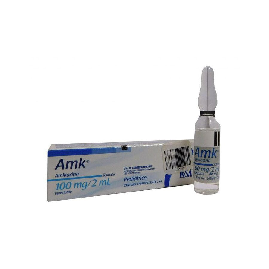 AMIKACINA AMK 100 MG AMP 1X2 ML 510 - 7501125105104
