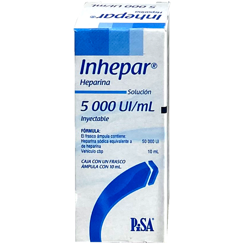 INHEPAR 5000 U AMP 10 ML 1563