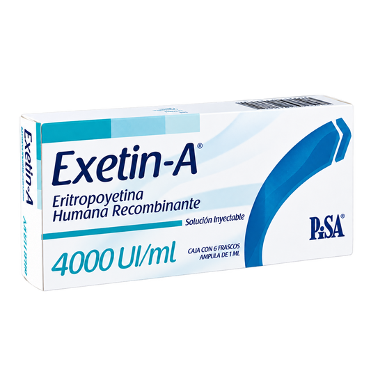 EXETIN A FA 6 4000UI ML DAL — fondo transparente, formato 1:1