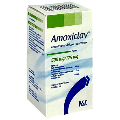 AMOXICLAV 500 125 MG TAB 15
