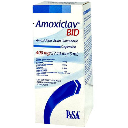 AMOXICLAV BID 400 57 1MG 70ML