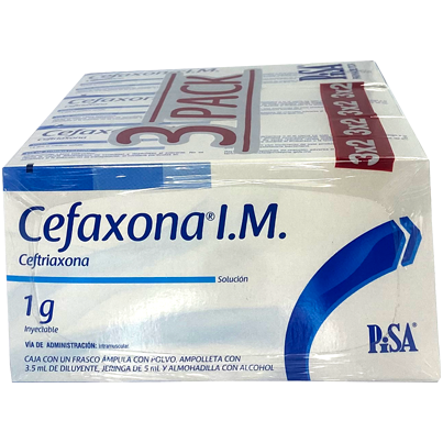 CEFAXONA IM  3 PACK 1G