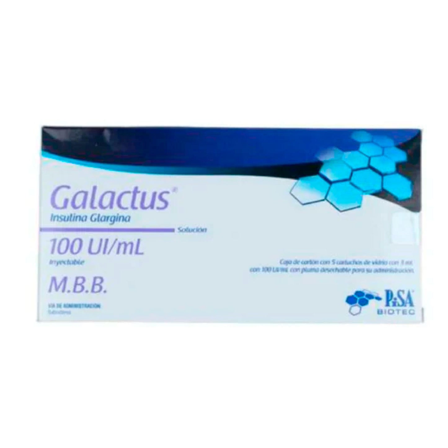 GALACTUS 100UI ML R SOL 5X3ML