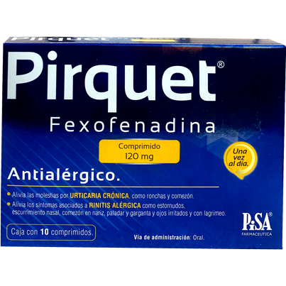PIRQUET 120 MG ANTIALER CPR 10