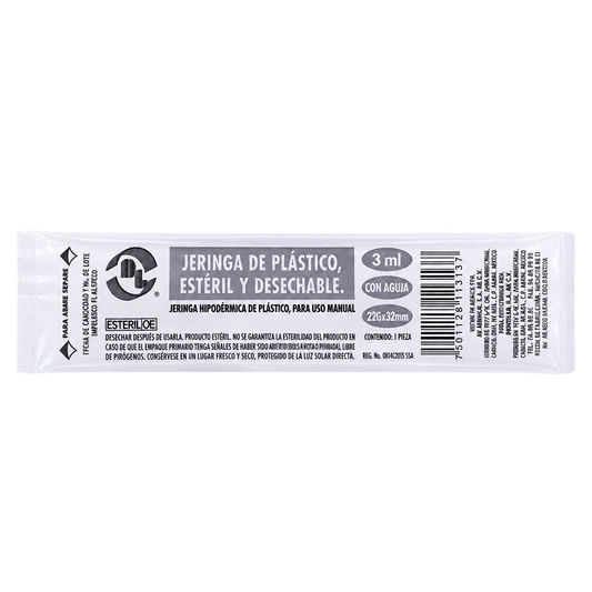 JERINGA DL 3ML 22X32MM NEGRA
